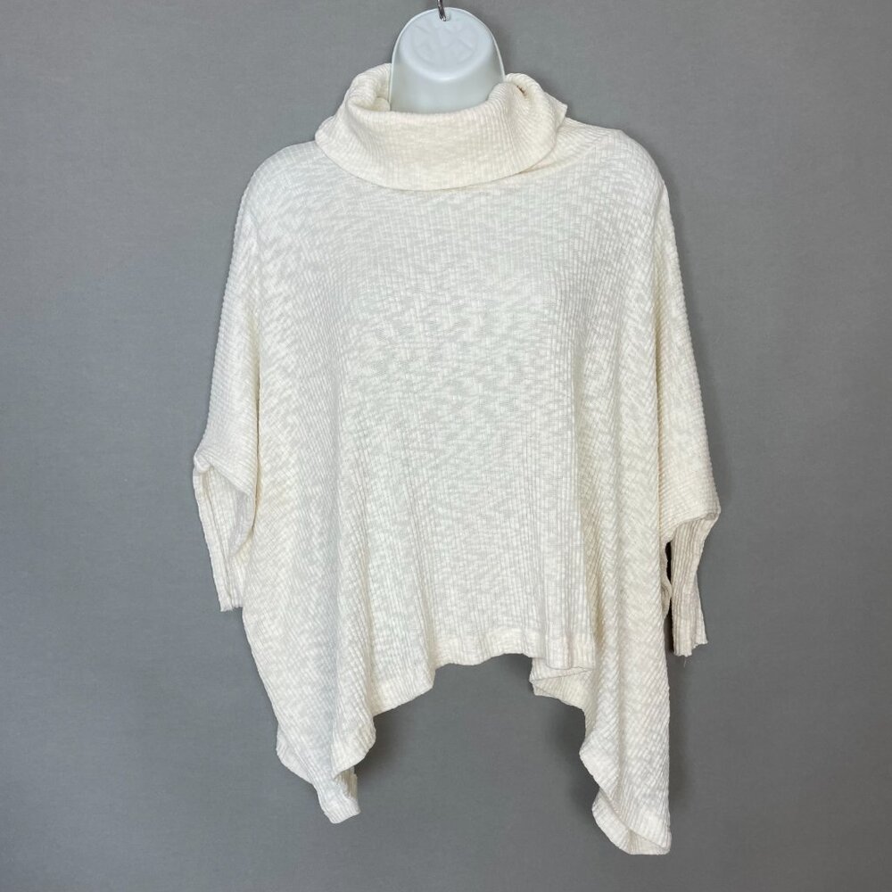 Free People Beach Sweater World Traveler Split Back Dolman Fitted Sleeves XS Top - Picture 2 of 11